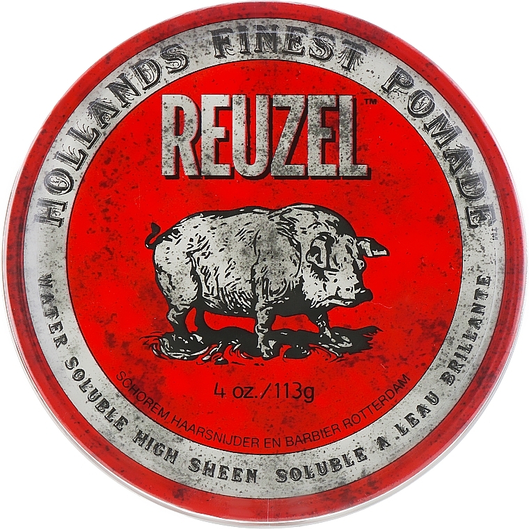 Hair Styling Pomade - Reuzel Water Soluble Red High Sheen Pomade — photo N3