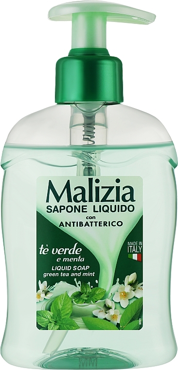 Green Tea & Mint Liquid Soap - Malizia — photo N1