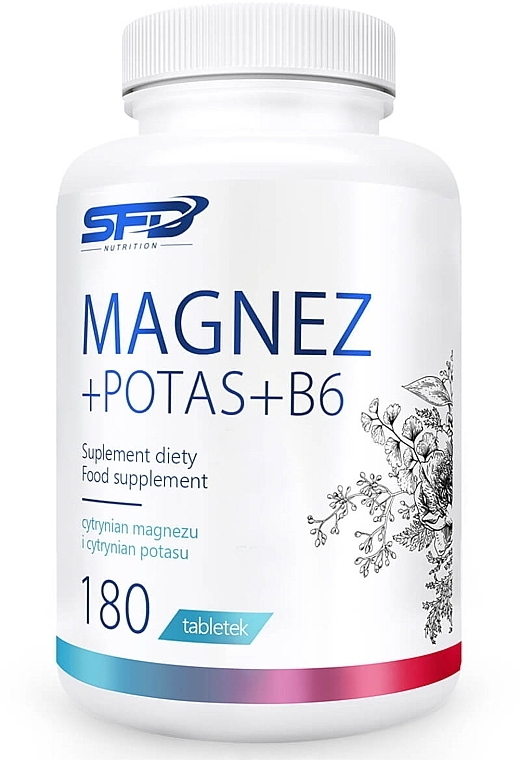 Magnesium+Potassium+B6 Dietary Supplement - SFD Nutrition Magnez + Potas + B6 — photo N3