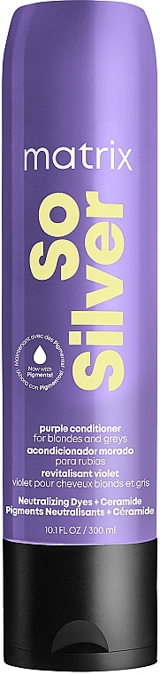 Anti-Yellowness Hair Conditioner - Matrix Total Results So Silver Purple Conditioner — photo N1
