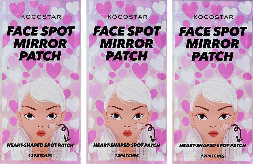 Face Spot Care Soothing Control Patch - Kocostar Face Spot Mirror Patch — photo N1