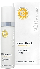 Fragrances, Perfumes, Cosmetics Rich Facial Cream Fluid with Vitamin C - Wellmaxx Skineffect + Vitamin C Cream Fluid (Rich)