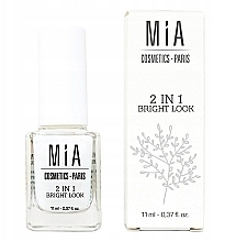 Nail Whitener - Mia Cosmetics Paris 2 In 1 Bright Look — photo N1