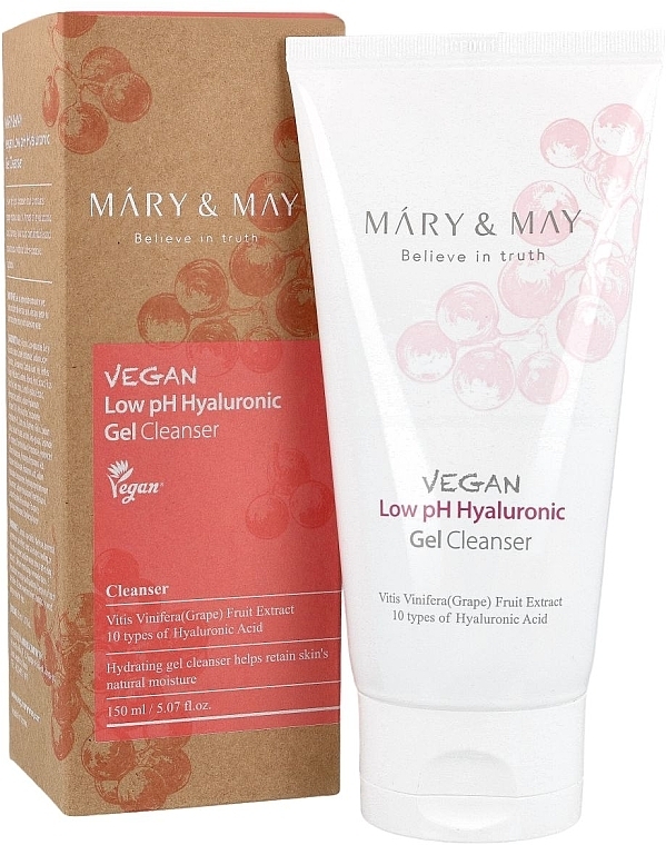 Low pH Hyaluronic Gel Cleanser  - Mary & May Vegan Low pH Hyaluronic Gel Cleanser — photo N1
