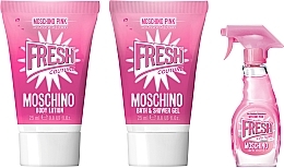 Fragrances, Perfumes, Cosmetics Moschino Pink Fresh Couture - Set (edt/5ml + sh/gel/25ml + b/lot/25ml)