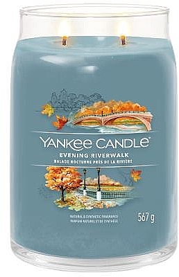 Scented Candle in Jar 'Evening Riverwalk', 2 wicks - Yankee Candle Singnature — photo N1