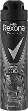 Men Antiperspirant Spray "Detox" - Rexona Motion Sense Men Charcoal Detox — photo N2