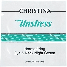 Fragrances, Perfumes, Cosmetics Harmonizing Night Eye & Neck Cream - Christina Unstress Harmonizing Night Cream For Eye And Neck (sample)