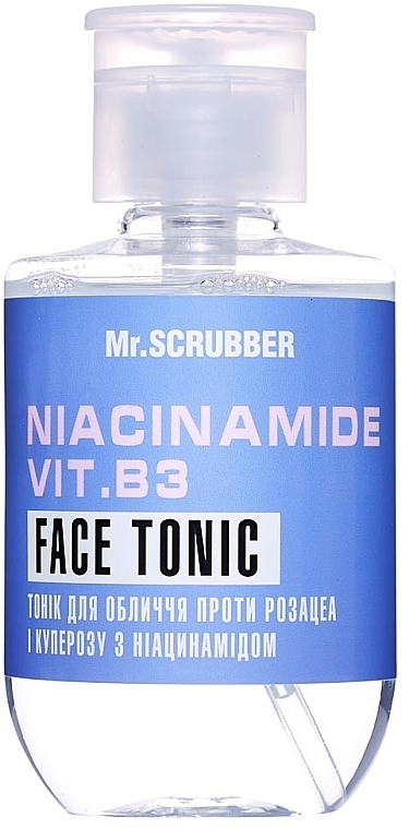 Anti-rosacea and Couperose Face Tonic with Niacinamid - Mr.Scrubber Face ID. Niacinamide Vit. B3 Face Tonic — photo N16