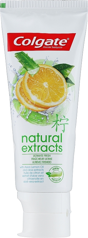 Toothpaste "Ultimate Fresh" - Colgate Natural Extracts Ultimate Fresh Lemon — photo N2