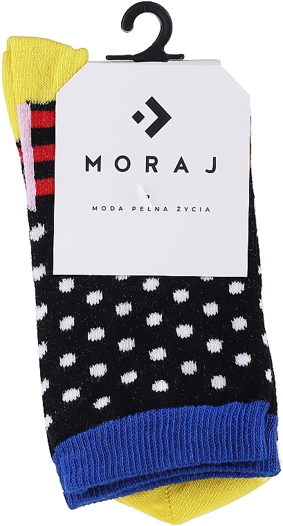 Women's long socks, mix of patterns 2 - Moraj — photo N2