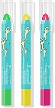 Face & Body Crayon Set - Wet N Wild x Scooby Doo Glow Madness 3 Piece UV Glow Face & Body Crayon Set (crayon/3x3,2g) — photo N3