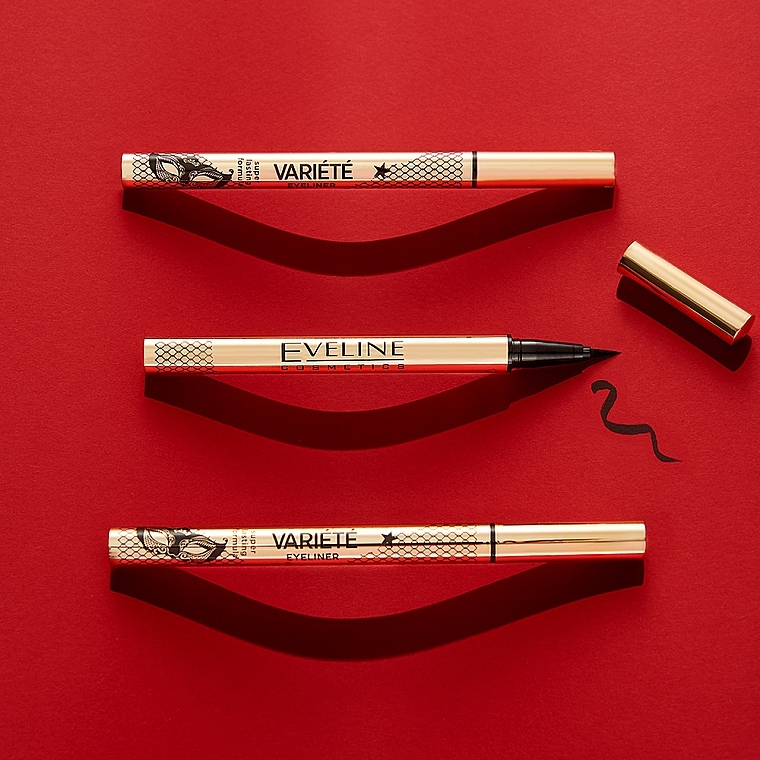 Eyeliner Pen - Eveline Cosmetics Waterproof Variete Eyeliner — photo N4