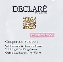 Fragrances, Perfumes, Cosmetics Anti-Couperose Face Cream - Declare Stress Balance Couperose Solution (prybka)