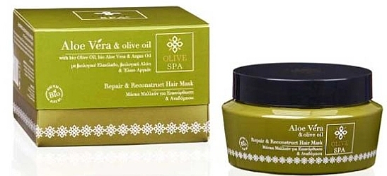 Revitalizing and Reconstructing Hair Mask - Olive Spa Aloe Vera Repair & Reconstruct Hair Mask — photo N1