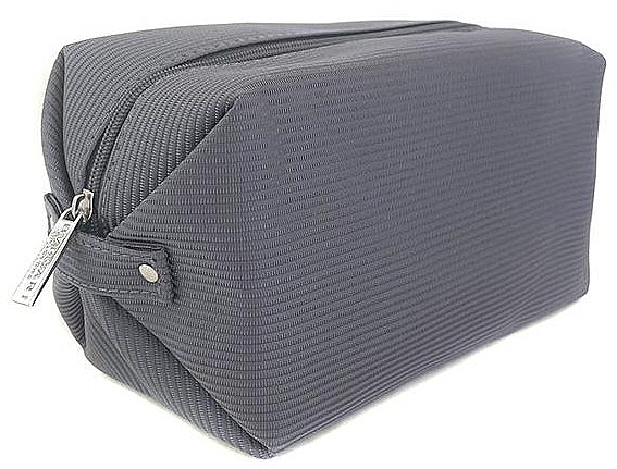 Men's Cosmetic Bag, grey - Bvlgari Men Pouch Grey — photo N1