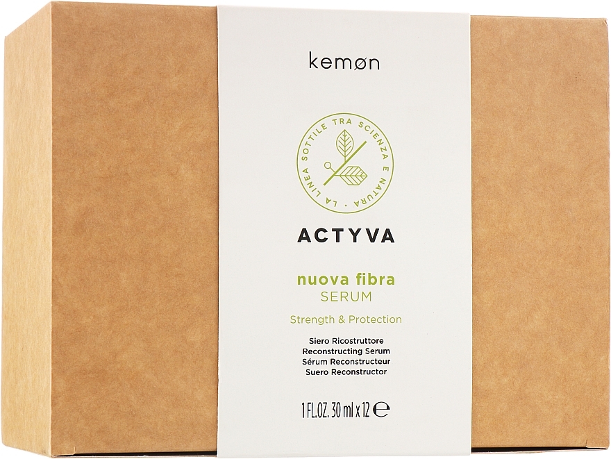 Reconstructing Hair Serum - Kemon Actyva Nuova Fiber Serum — photo N1