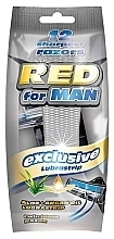 Disposable Razor for Men, 12 pcs - Mattes Red For Man Exclusive — photo N1