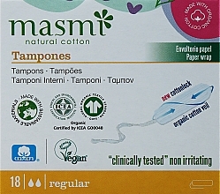 Non-Applicator Tampons, 18 pcs - Masmi Regular — photo N4