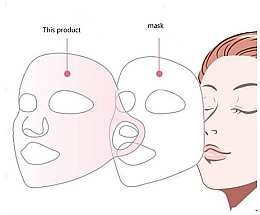 Silicone Mask for Beauty Treatments, pink - Deni Carte — photo N12