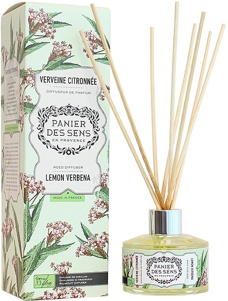 Lemon Verbrna Reed Diffuser - Panier Des Sens Lemon Verbrna Reed Diffuser — photo N2