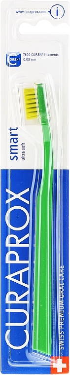 Kids Toothbrush "Smart", green-light green - Curaprox — photo N1