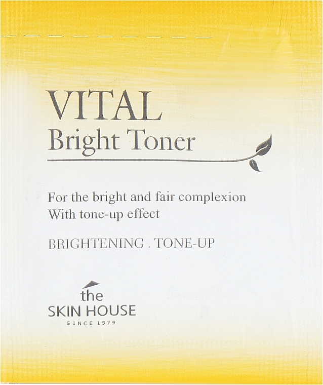 GIFT! Even Skin Tone Face Toner - The Skin House Vital Bright Toner (sample) — photo N1