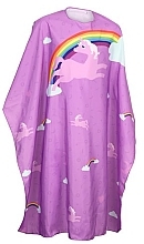 Hairdressing Cape "Pink Unicorn" - Olivia Garden Kids Pink Unicorn — photo N2