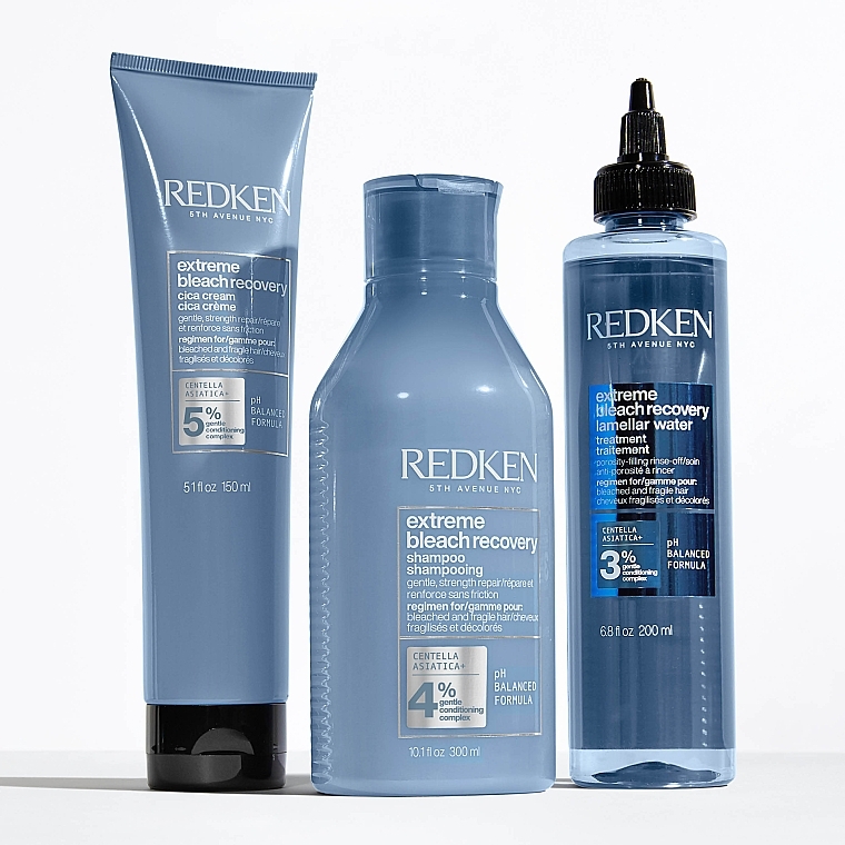 Leave-In Cream for Bleached or Highlighted Hair - Redken Extreme Bleach Recovery Cica Cream — photo N19