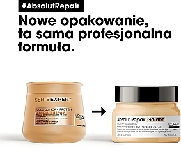 Gold Quinoa Hair Mask - L'Oreal Professionnel Absolut Repair Gold Quinoa +Protein Mask — photo N2