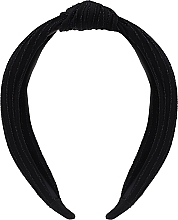 Fabric Hair Hoop FA-5698, black 2 - Donegal — photo N3