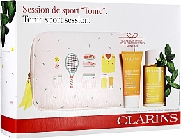 Fragrances, Perfumes, Cosmetics Set - Clarins Tonic Sport Session (bath/f/30ml + b/oil/100ml + bag)