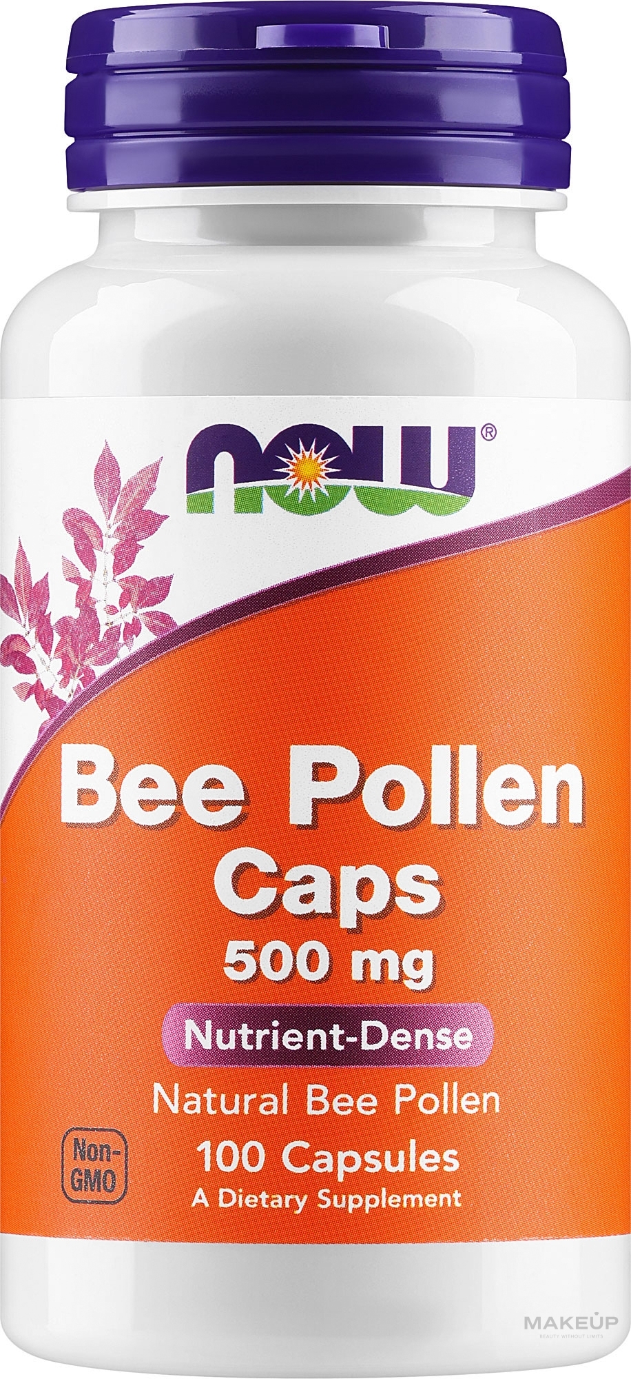 Dietary Supplement "Bee Pollen", 500mg - Now Foods Bee Pollen — photo 100 ЊВ.