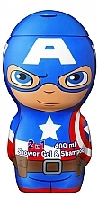 Fragrances, Perfumes, Cosmetics Air-Val International Marvel Captain America 2D - Shower Gel 2in1