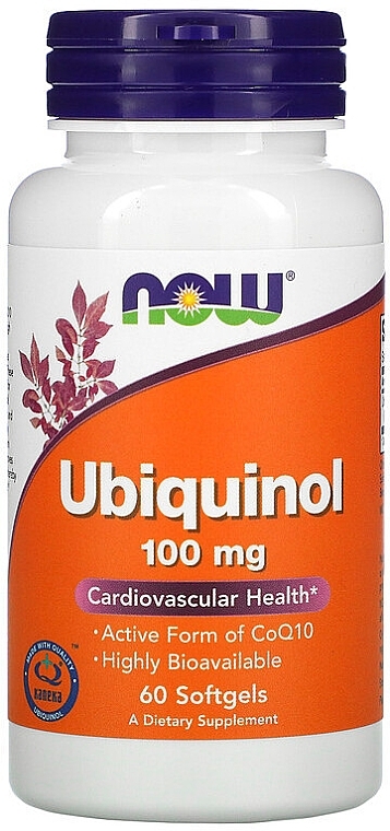 Capsules "Ubiquinol", 100mg - Now Foods Ubiquinol 100mg Softgels — photo N25