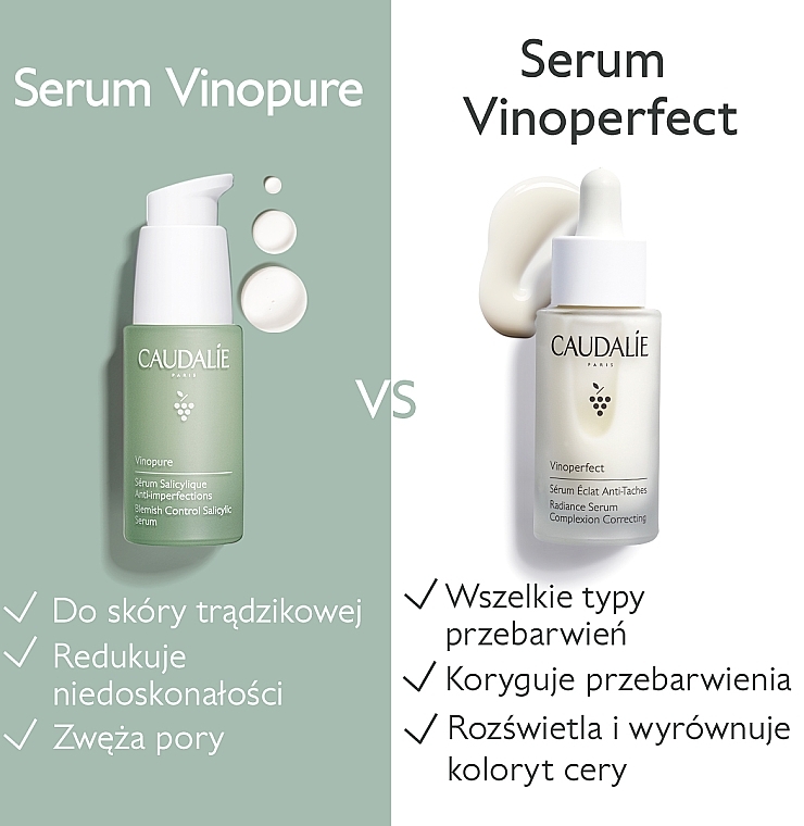 Pore Tightening Serum "Secret of Flawless Skin" - Caudalie Vinopure Blemish Control Infusion Serum — photo N10