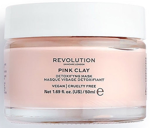 Detox Face Mask - Makeup Revolution Skincare Pink Clay Detoxifying Face Mask — photo N1