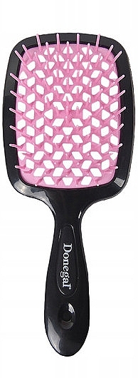 Hair Brush, 1290, black-pink - Donegal Scarlet Brush — photo N2