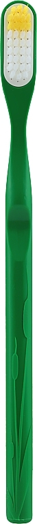 Bioplastic Toothbrush with Replaceable Head, medium hard, green - Lamazuna Toothbrush — photo N1
