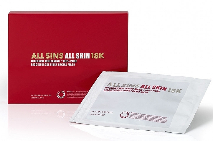 Intensive Whitening Face Mask - All Sins 18k All Skin Intensive Whitening Mask — photo N1