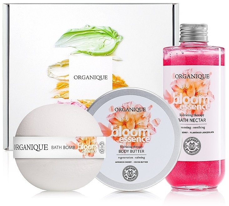 Set - Organique Bloom Essence (b/bat/200ml + b/nectar/200ml + b/bomb/170g) — photo N1