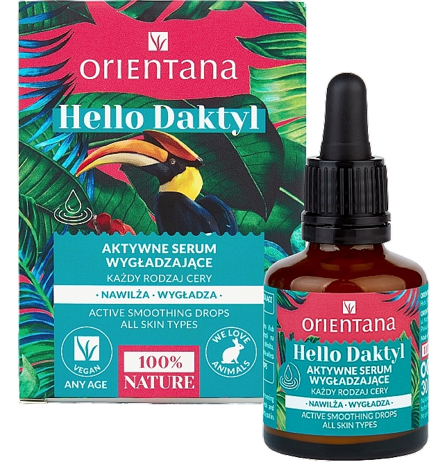 Active Smoothing Face Serum - Orientana Hello Daktyl Active Smoothing Drops — photo N4