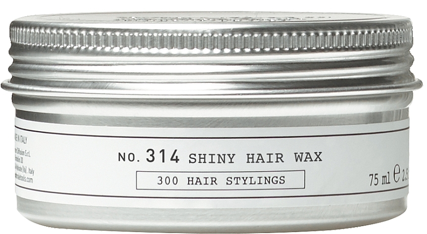 Medium Hold Shiny Hair Wax - Depot Hair Styling 314 Shiny Hair Wax — photo N2