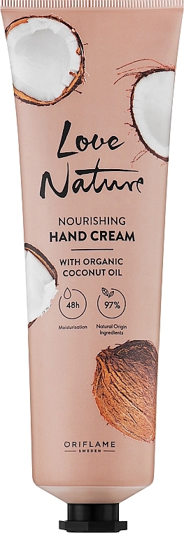 Nourishing Hand Cream with Organic Coconut Oil - Oriflame Love Nature Nourishing Hand Cream — photo N10