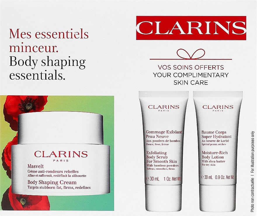 Set - Clarins Masvelt (b/cr/200ml + b/scr/30ml + b/lot/30ml) — photo N2