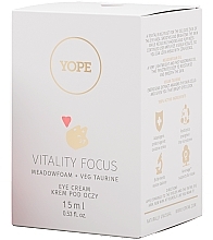 Eye Cream - Yope Vitality Focus Meadow Foam + Veg Taurine Eye Cream — photo N2