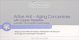 Fragrances, Perfumes, Cosmetics Active Anti-Aging Concentrate with Copper Tripeptide - Bielenda Professional Active Anti-Ageing Concentrate with Copper Tripeptide