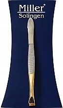 Fragrances, Perfumes, Cosmetics Straight Brow Tweezers, gold, length 9 cm - Miller Solingen