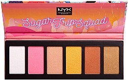 Fragrances, Perfumes, Cosmetics Highlighter Palette - Nyx Professional Makeup Sugar Trip Squad Highlighting Palette