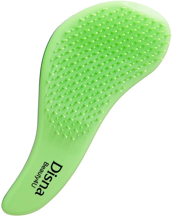 Detangling Mini Hair Brush, green - Disna Beauty4U Detangler Mini — photo N1